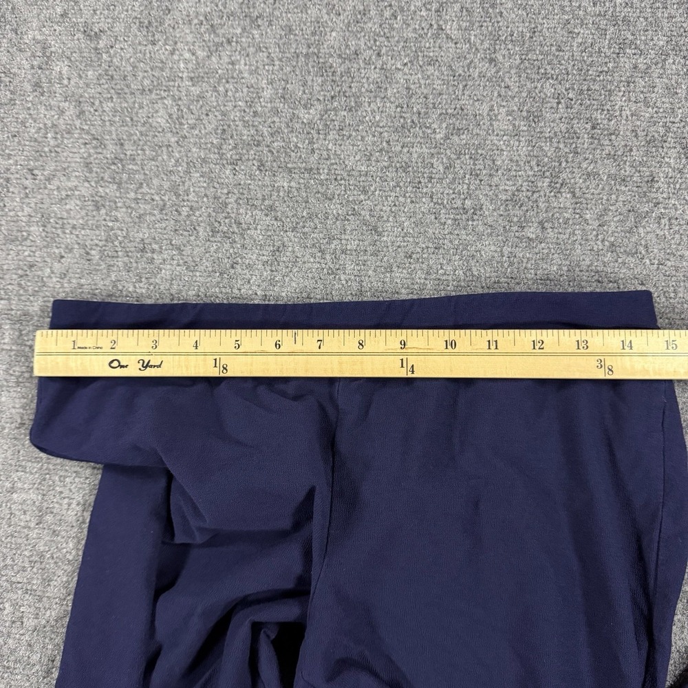 Eileen Fisher Viscose Knit Pants Womens Small Navy Blue Stretch Pull On - Picture 5 of 7